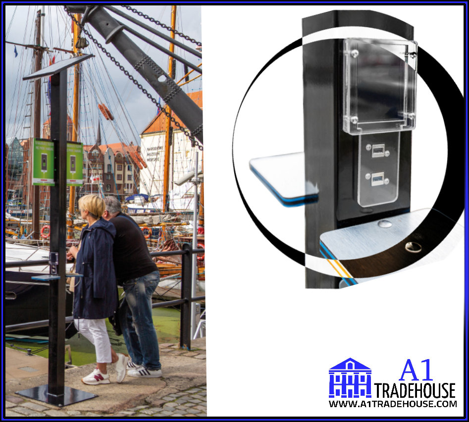 Solid Solar Charger for Parks, Public Transport Stations, Sports Facilities, School Yards and other Public Places.